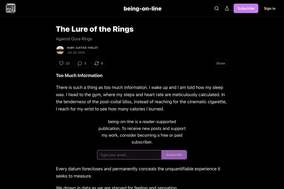 The Lure of the Rings by Ruby Justice Thelot